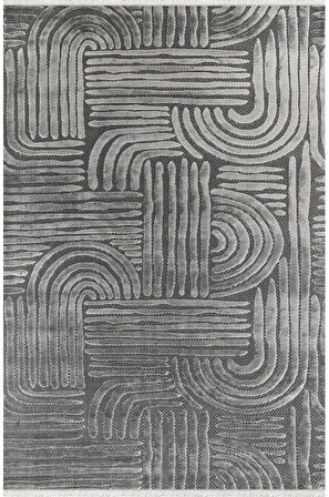 Kreasyon Halı Yolluk Halısı 80x150 Boyut BY044 Gri