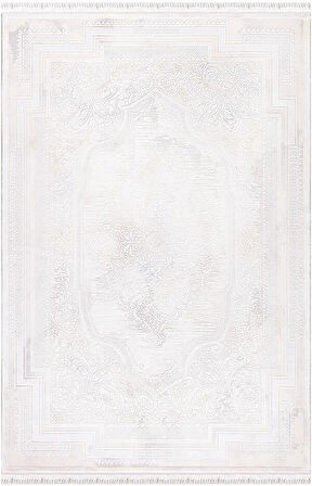 İpek Halı Oval Halısı 160x235 Blossom 13453 Krem