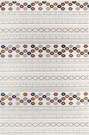 Kreasyon Halı Kişiye Özel Ölçü Oda Halısı 120x550 Bristol BI006 Çok Renkli