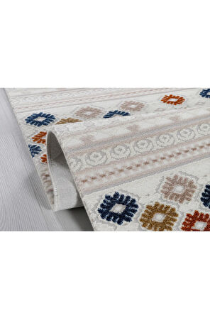 Kreasyon Halı Kişiye Özel Ölçü Oda Halısı 120x550 Bristol BI006 Çok Renkli