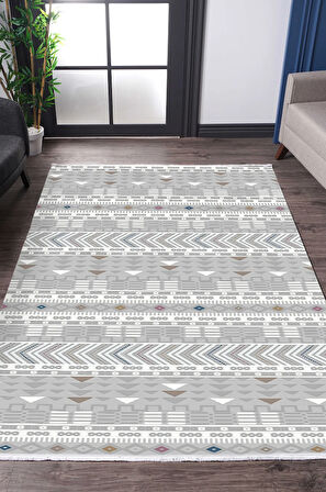 Kreasyon Halı Kişiye Özel Ölçü Oda Halısı 120x550 Bristol BI008 Çok Renkli