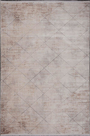 Kreasyon Halı Kişiye Özel Ölçü Yolluk Halısı 100x200 Mazzini 1490 Vizon