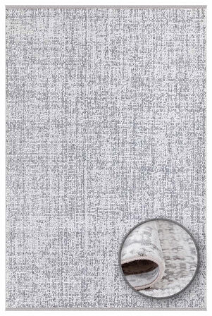 İpek Halı Kişiye Özel Ölçü Oda Halısı 120x600 Dalida 3207A Gri