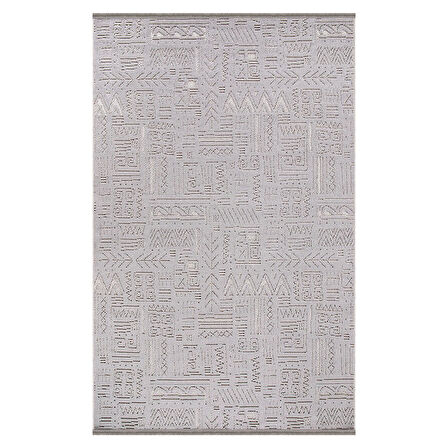 Kreasyon Halı Kişiye Özel Ölçü Yolluk Halısı 100x150 Loopo LP001 Gri