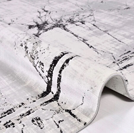 İpek Halı Kişiye Özel Ölçü Yolluk Halısı 100x600 Roxanne 17103 Gri