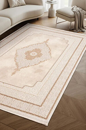 Saten Halı Crown Koleksiyonu CR004K Bej