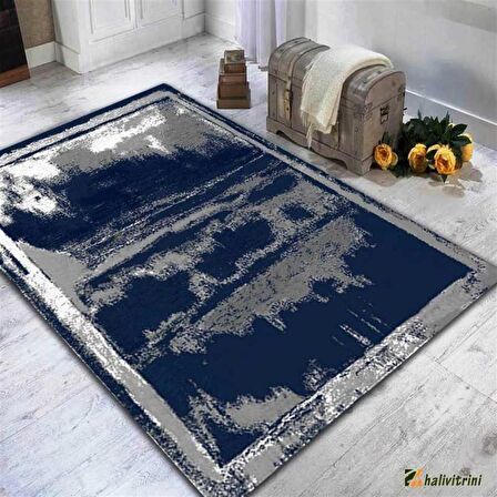 Hitit Yolluk Halısı Modern 80x140 Lidya Lüx 4053 Mavi