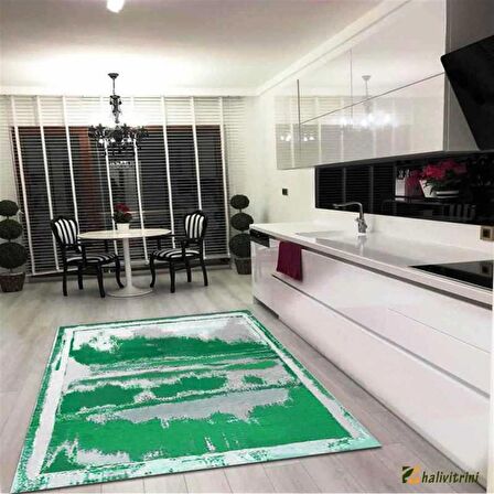Hitit Yolluk Halısı modern 80x140 Lidya Lüx 4057 Yeşil