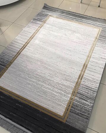 Merinos Salon Halısı 200x290 Rodin 34675 090 Gri