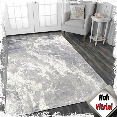 Dinarsu Salon Halısı Modern 200x290 Cobalt 31868 030 Gri