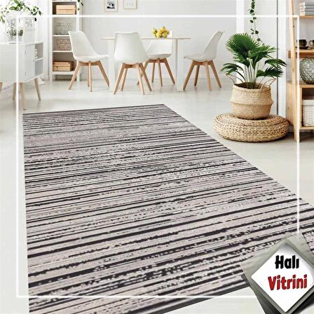 Dinarsu Salon Halısı Modern 200x290 Sierra 34670 970 Gri