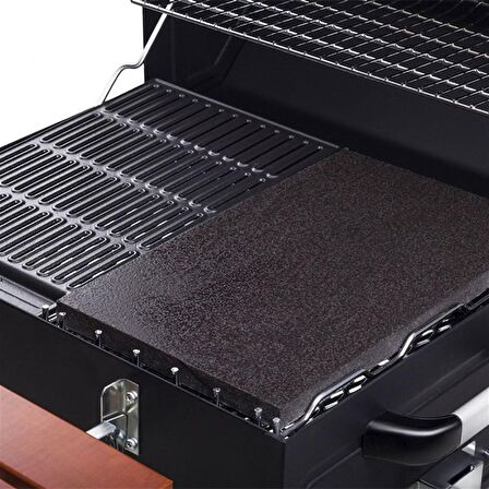 Guruss CG-050 Kömürlü Barbekü Mangal + Önlük + Kılıf Siyah