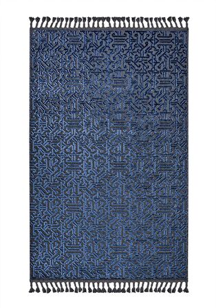 Kreasyon Yolluk Halısı Vintage/Retro 100x200 Rönesans 9210 Mavi