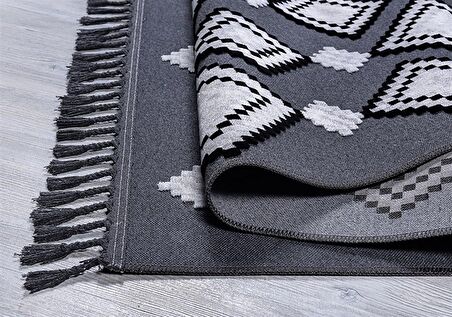 Kreasyon Yolluk Halısı Vintage/Retro 100x200 Rönesans 9239 Gri