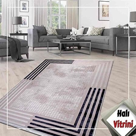 Kreasyon Yolluk Halısı Modern 80x150 Elkenz 7561 Bej