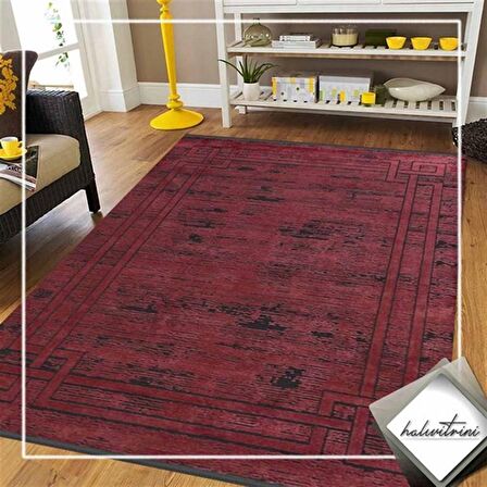 Merinos Yolluk Halısı Modern 80x300 Bamboo Lavi 34666 910 Bordo