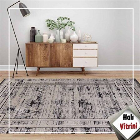 Merinos Yolluk Halısı Modern 80x150 Bamboo Lavi 34666 970 Siyah