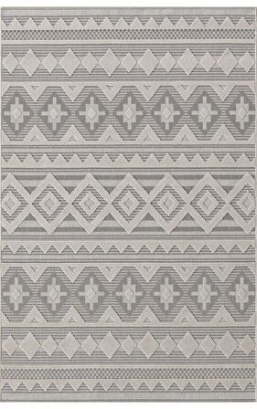 Padişah Salon Halısı Modern 200x290 Dekor 54098 260 Gri