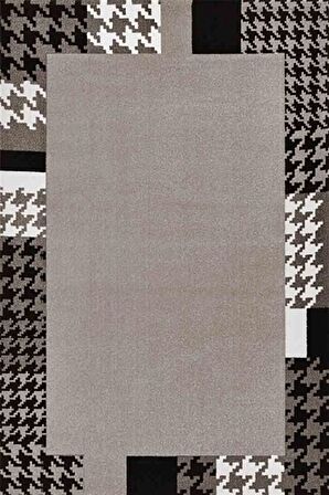 Kreasyon Dijital Oda Halısı Modern 120x180 Pandora 2725 Siyah