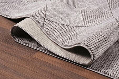 Kreasyon Yolluk Halısı Modern 80x150 Mazzini 1489 Vizon