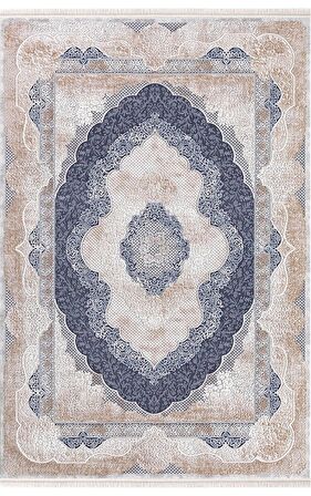 Padişah Halı Yolluk Halısı 100x200 Santo 31882 035 Lacivert Kahve Bej