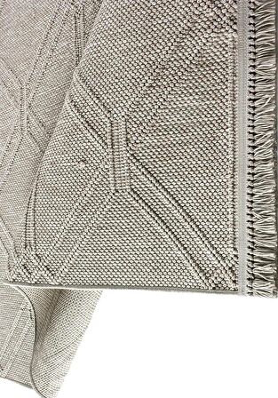 Kreasyon Halı Kesme Yolluk Halısı 80x200 Nossa A0137 Vizon
