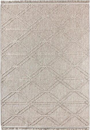 Kreasyon Halı Kesme Salon Halısı 200x550 Nossa A0137 Vizon