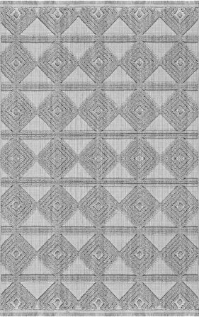 Padişah Oda Halısı Modern 120x180 Ferida 61578 095 Gri