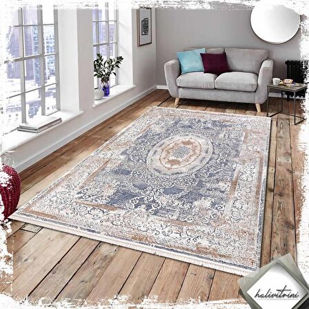 Padişah Salon Halısı Klasik 200x290 Santo 31881 035 Mavi