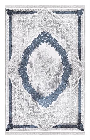 İpek Halı Klasik Blossom 13624 Mavi