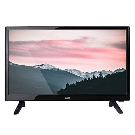 HELLO HL-2200 22 FULL HD LED MONİTÖR  (220V-12 VOLT) (AUDIO IN-RCA-VGA-HDMI-USB) 55 CM X 32 CM