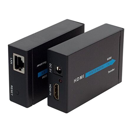 POWERMASTER PM-18232 HDMI TO CAT5/CAT6 60 METRE UZATICI EXTENDER