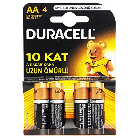 DURACELL AA KALEM PİL (4LÜ) PAKET FİYAT