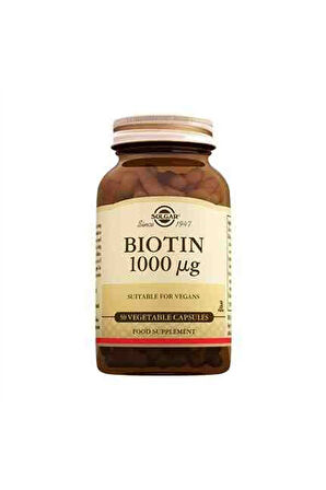 Biotin 1000 Mcg 50 Kapsül