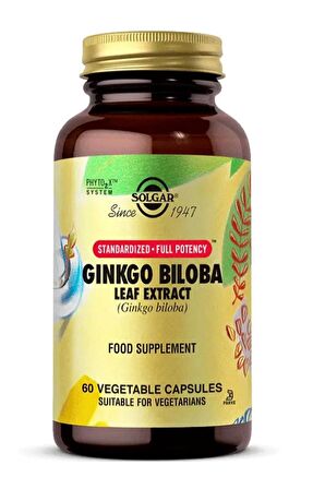 Ginkgo Biloba Leaf Extract 60 Kapsül