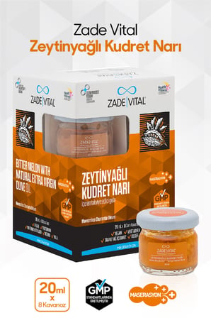 Zade Vital Zeytinyağlı Kudret Narı 20 ml x 8 Cam Kavanoz