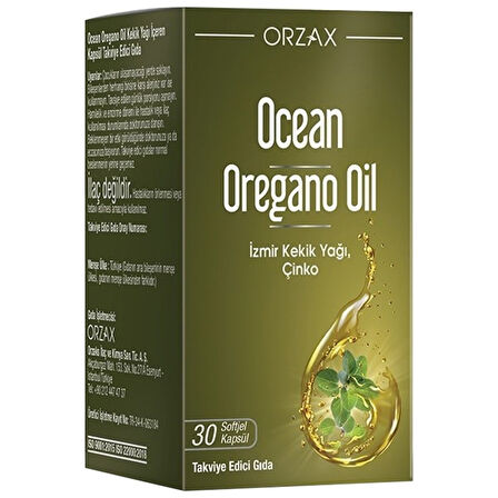 Orzax Oregano Oil Takviye Edici Gıda 30 Kapsül Orzax-84