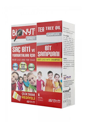 Bit Spreyi 100 ml + Tea Tree Oil Şampuan 150 ml - Kofre