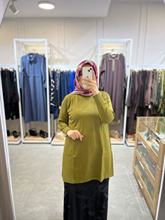 Nuss Kol Fitilli Tunik 928