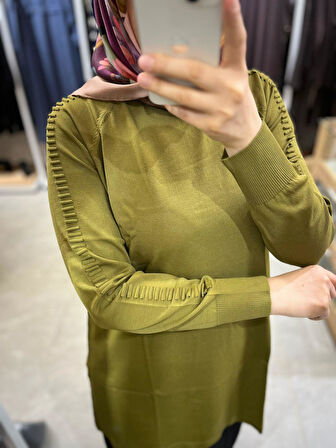 Nuss Kol Fitilli Tunik 928