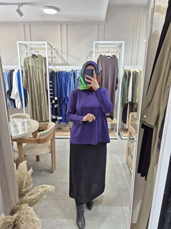 Nuss Standart Merserize Tunik 902 koyu mor