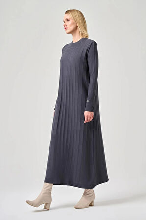 Missa Astana Merserize Elbise Antrasit