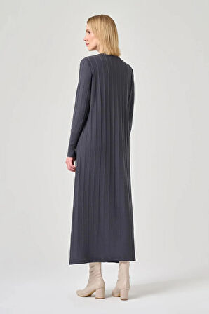 Missa Astana Merserize Elbise Antrasit