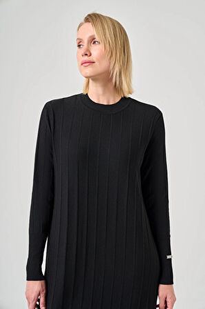 Missa Astana Merserize Elbise Siyah