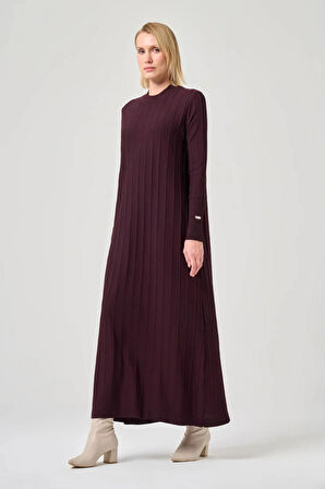 Missa Astana Merserize Elbise Bordo