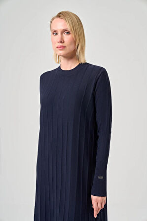 Missa Astana Merserize Elbise Lacivert