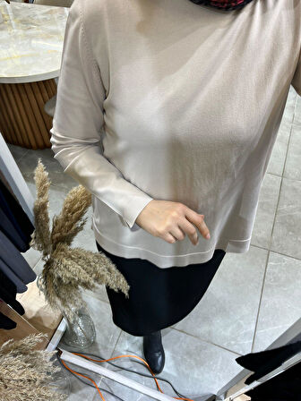 Nuss 902 Basic Merserize Tunik Bej