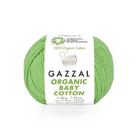 Organic Baby Cotton 50 gr.  % 100 Organik Pamuk El Örgü İpliği Amigurumi İpi 421