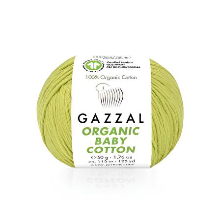 Organic Baby Cotton 50 gr.  % 100 Organik Pamuk El Örgü İpliği Amigurumi İpi 426