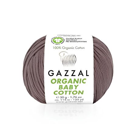 Organic Baby Cotton 50 gr.  % 100 Organik Pamuk El Örgü İpliği Amigurumi İpi 433